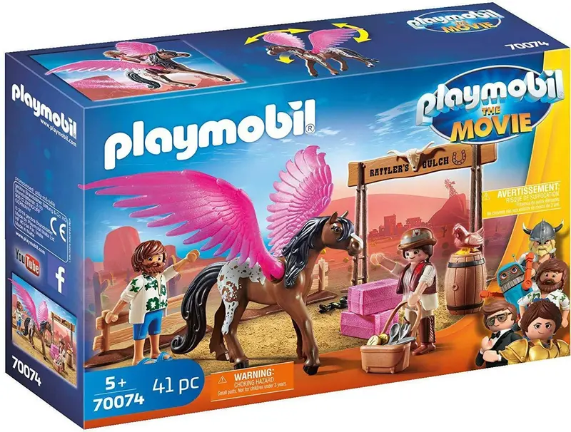 Playmobil 70074 Movie Marla And Del With Flying Horse Toy Playset 1