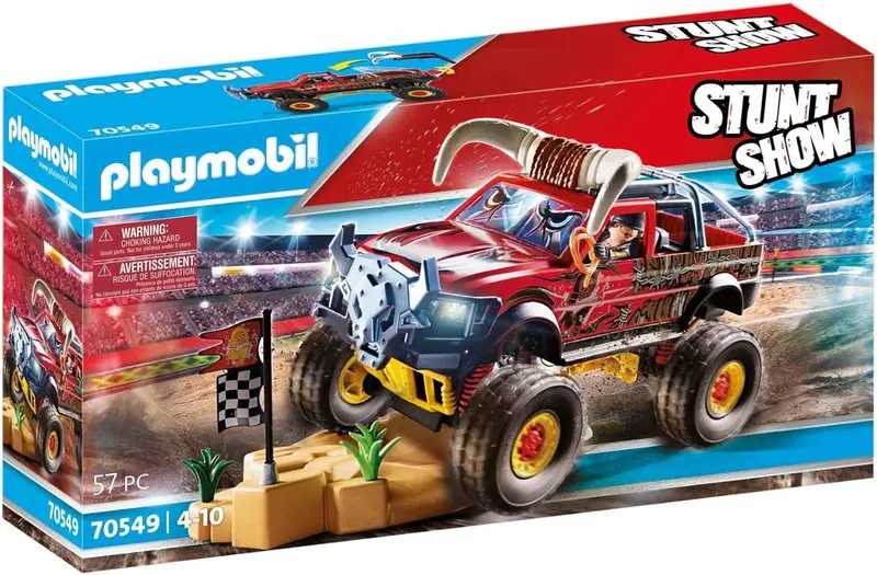Playmobil Stunt Show Bull Monster Truck Multicolor, 51.5 X 28.4 X 12.4 Cm,Count Of 2 1