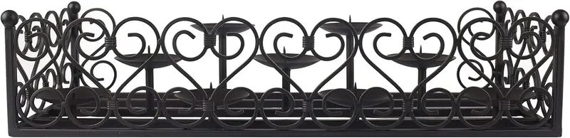 Pleasant Hearth Lanister Fireplace Candelabra, Black 1