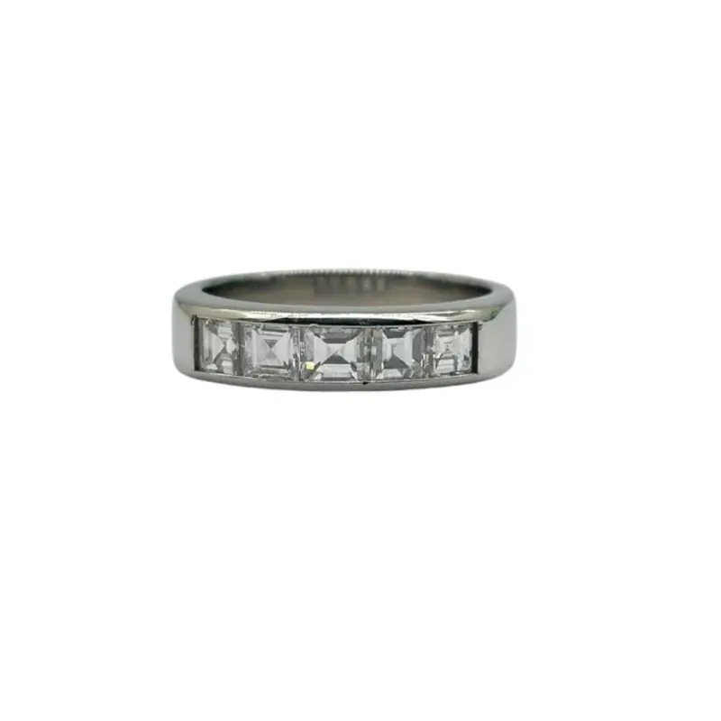 Pt900 Natural Diamond Ring 1