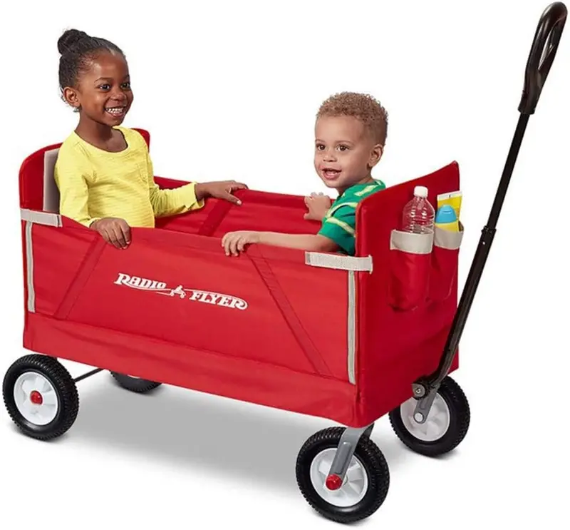 Radio Flyer Allterrain 3In1 Ez Folding Wagon For Kids And Cargo Red 1