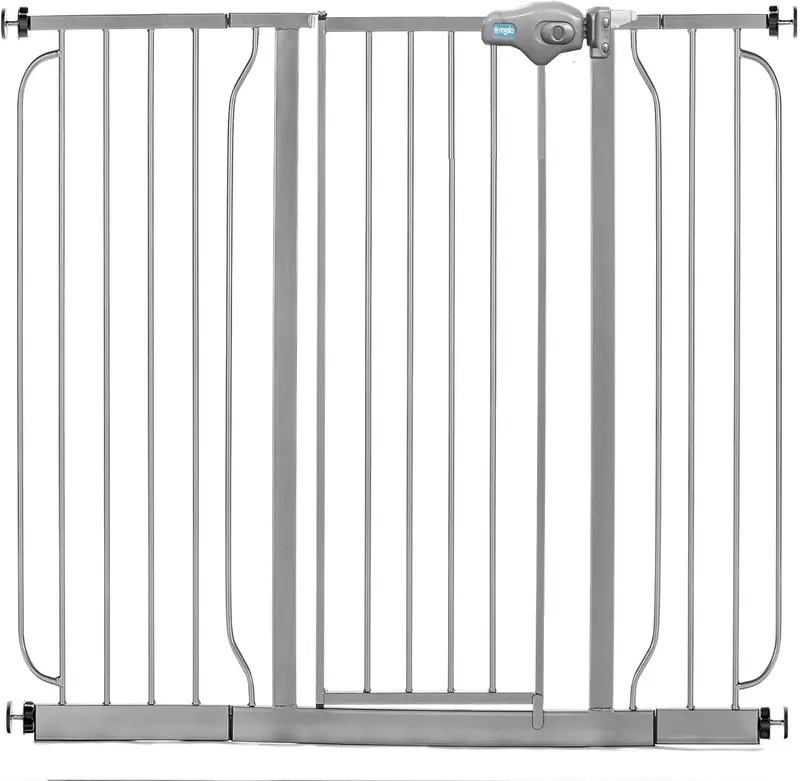 Regalo Platinum Easy Step Extra Wide Metal Walk-Through Gate 1