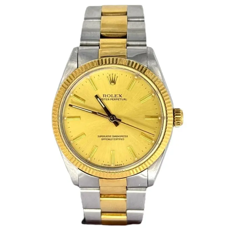 Rolex 1005 Vintage Half Gold 34Mm Automatic Watch 1