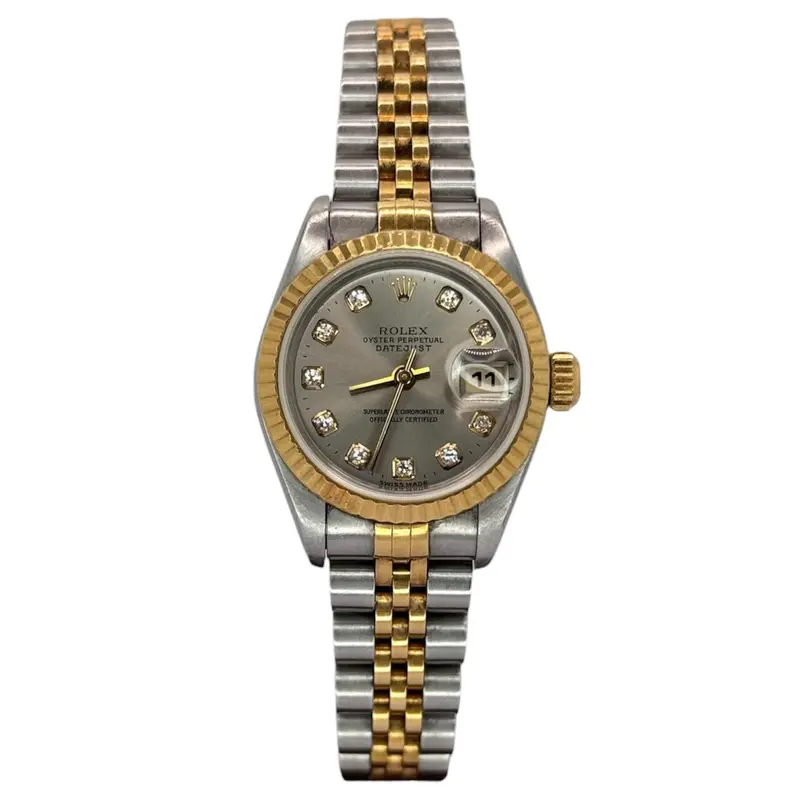Rolex 69173 18K Half Gold Diamond Index Automatic Watch, 26Mm 1