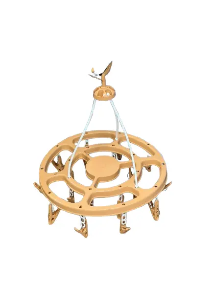 Round Clothes Clip Dryer With Pegs 1