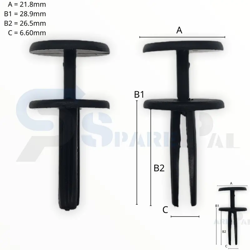 Sparepal Fastener Clip 推進式定位扣 Spl-10958 1