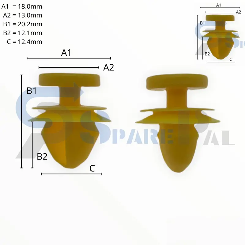 Sparepal Fastener Clip 護板扣spl-10503 1