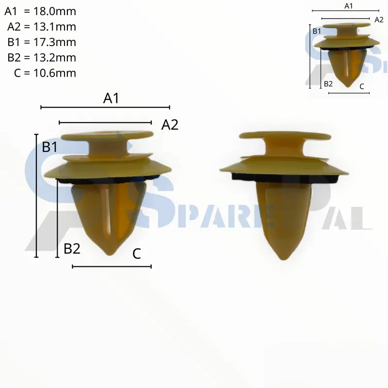 Sparepal Fastener Clip 護板扣spl-10508 1