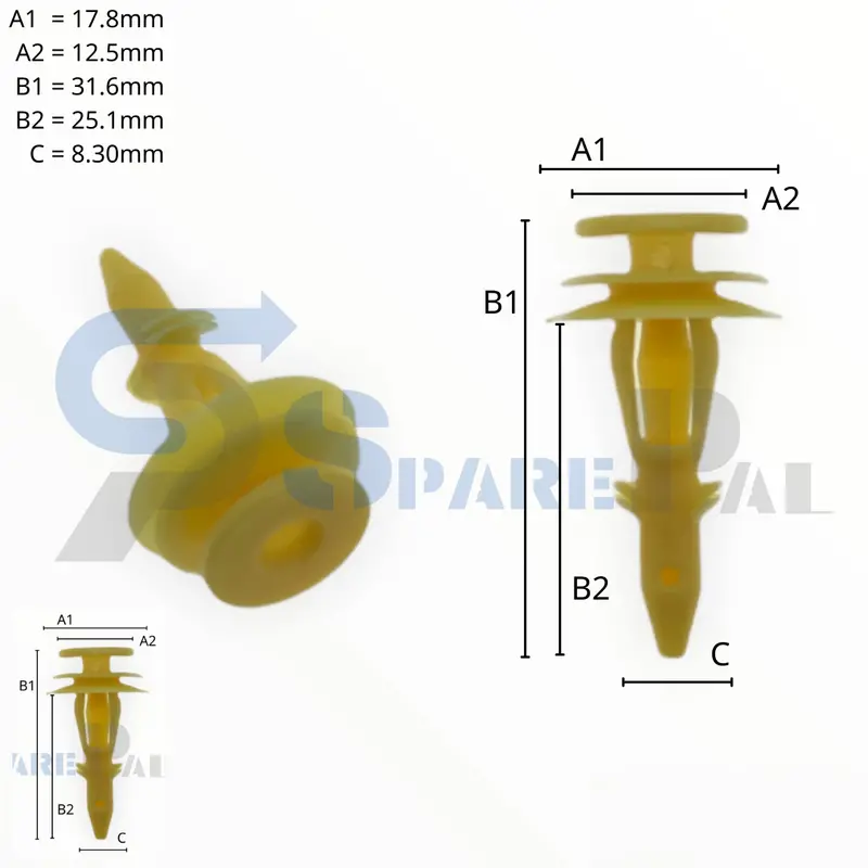 Sparepal Fastener Clip 護板扣spl-10950 1