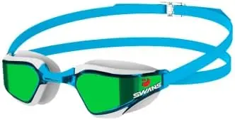 Swans Sr72m Mit Sbg Racing Adult Insert Mirror Technology Swim Goggles Sky Bluegreen 1