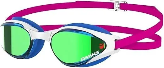 Swans Sr81m Mit Paf Sbg Outdoor Adult Insert Mirror Technology Swim Goggles Sky Bluegreen 1