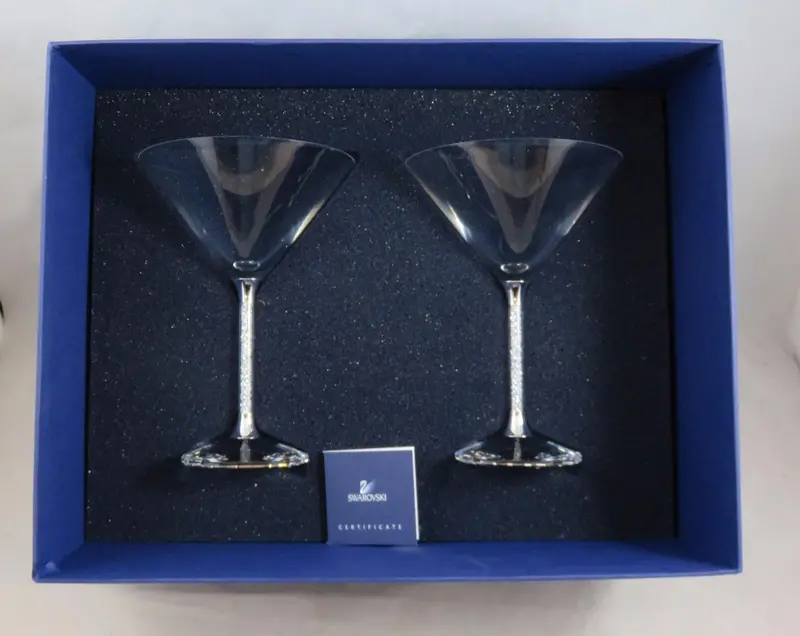 Swarovski Set Of 2 Cocktail Glasses 626602 Original Box 1