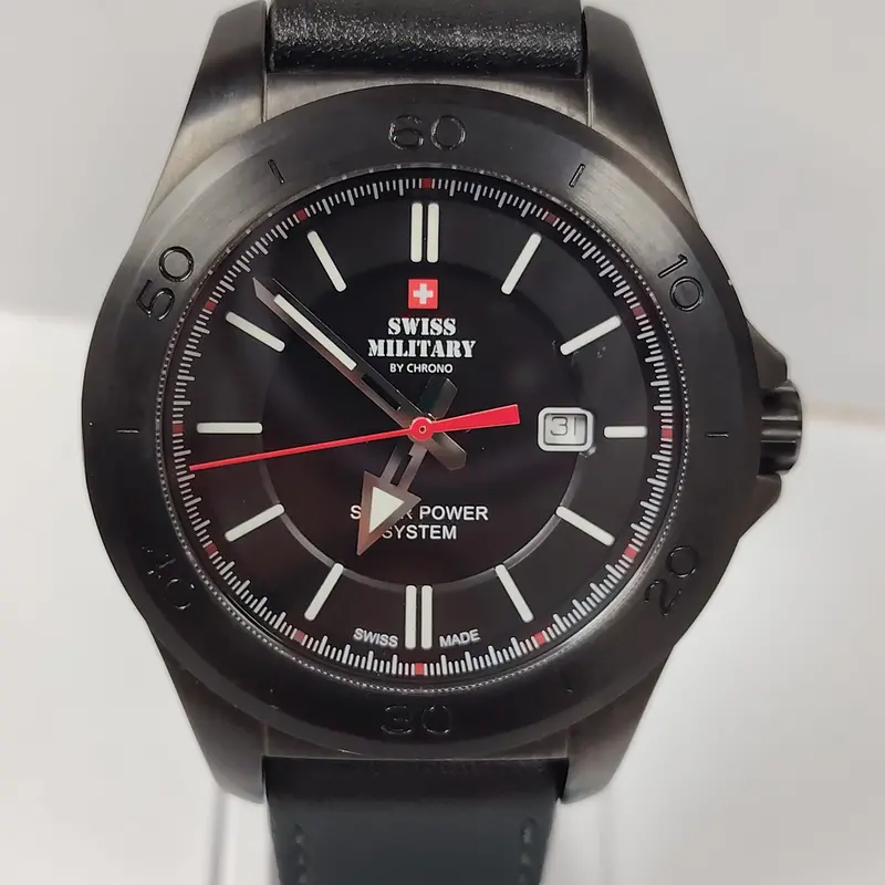 Swiss Military Sms34073.07 Solar Mens Watch 42Mm 10Atm 1