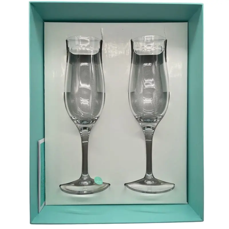 Tiffany & Co Champagne Flute Glass Set Of 2 1