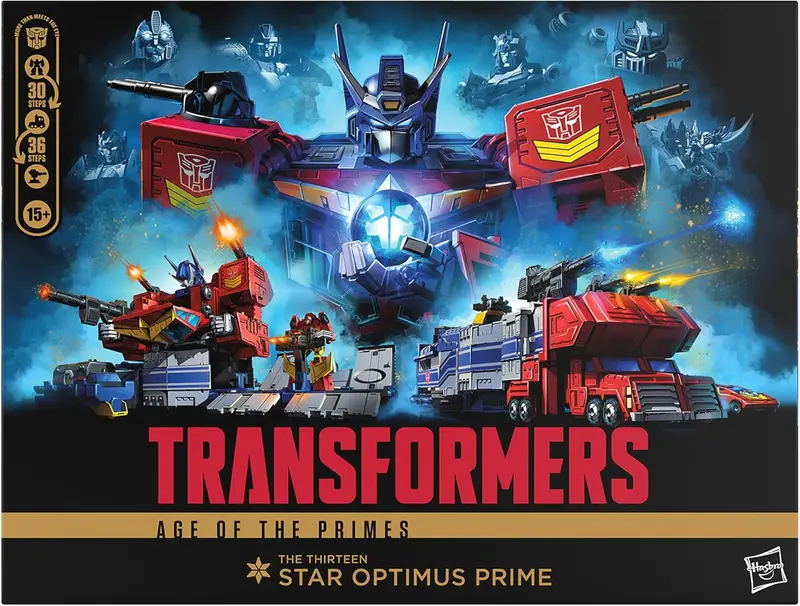 Transformers Age Of The Primes Titan Class The Thirteen Star Optimus Prime 15Inch Converting Action Figure 1