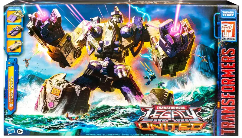 Transformers Legacy United Titan Class Armada Universe Tidal Wave, 19-Inch Converting Transformers Action Figure, 15+ 1
