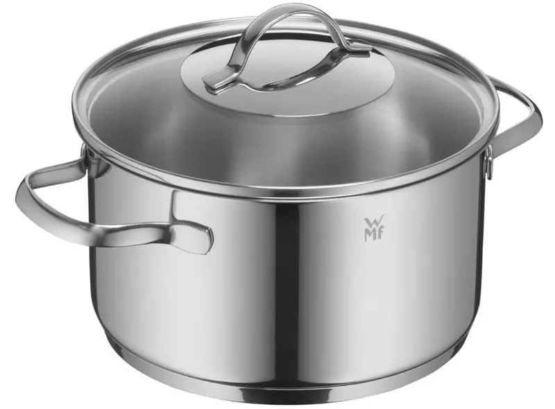 Wmf High Casserole 20 Cm Approx 3.3L Provence Plus Pouring Rim Glass Lid Cromargan Stainless Steel Polished Suitable For Induction Hobs Dishwashesafe 1