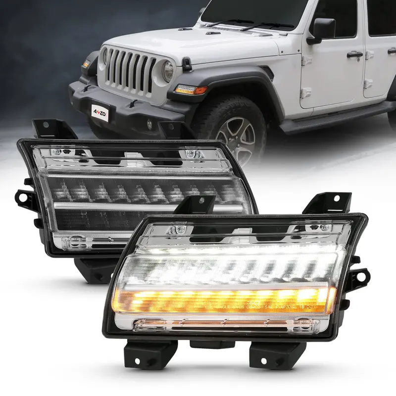 Anzo 511083 Led Sequential Side Marker Light Assembly – Chrome Clear, Sold As Pair 1
