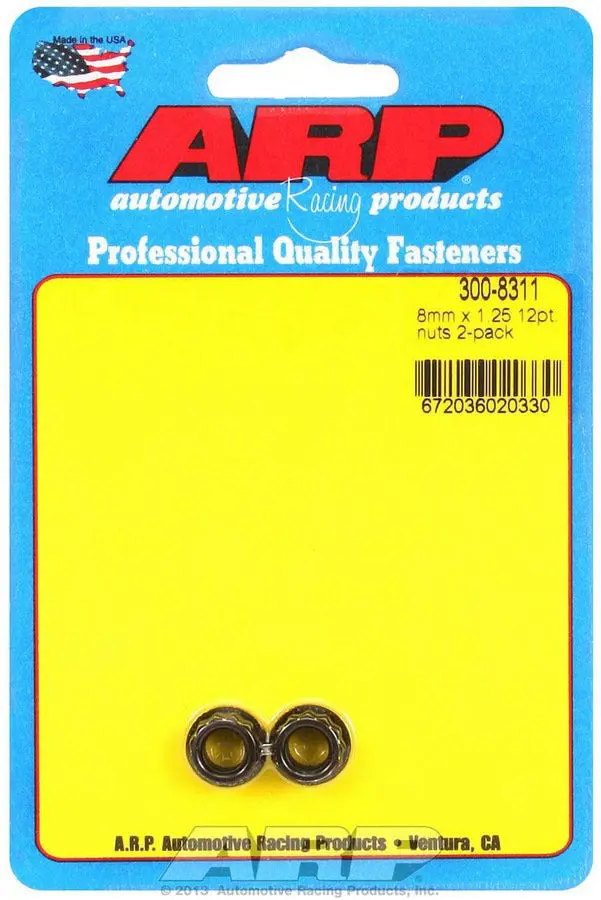 Arp 300-8311 8Mm X 1.25Mm 12-Point Nuts – Pack Of Two 1