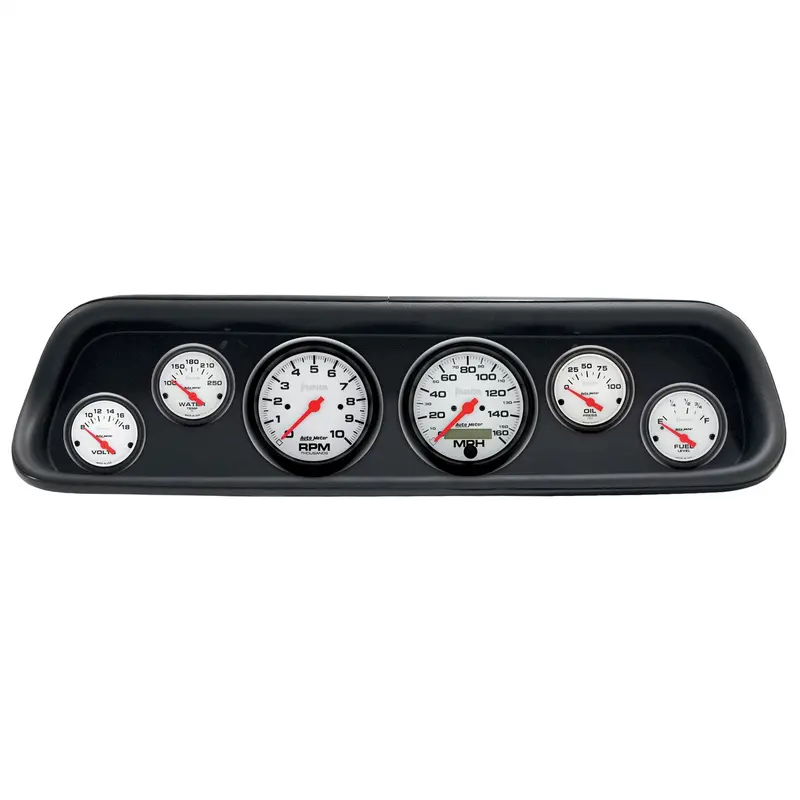 Autometer 2107-09 Phantom Dash Kit For 1964–1965 Ford Mustang – Fits (2) 3-3/8" And (4) 2-1/16" Gauges 1