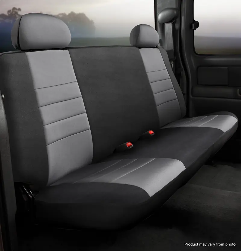 Fia Np92-71 Gray Neo™ Neoprene Custom Fit Truck Seat Covers; Bench Seat; 1