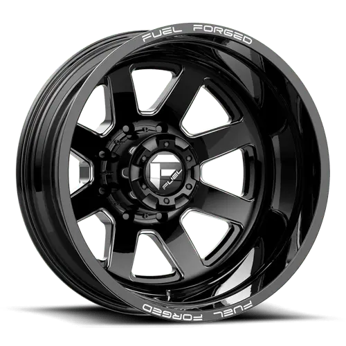 Fuel Mono D09 24X8.25 Forged Wheel – Matte Black/Milled Face, 8X200Mm, -200Mm Offset 1