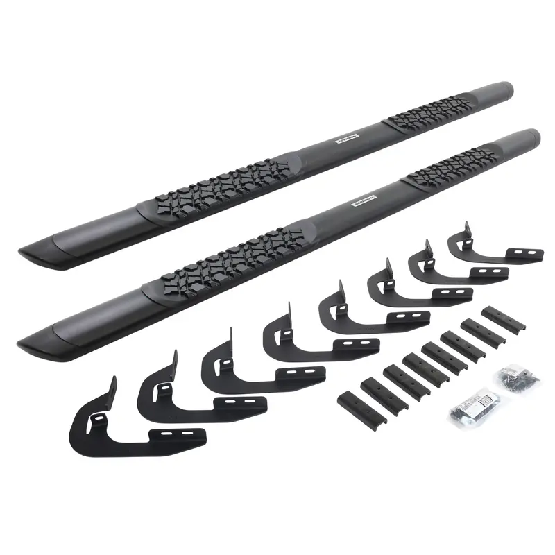 Go Rhino V3404787T V-Series V3 Aluminum Side Steps And Mounting Brackets Kit - Textured Black 1