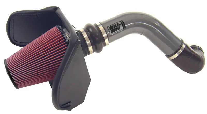 K&N 77-3031Kp High-Flow Cold Air Intake Kit – Washable Reusable Filter Included 1