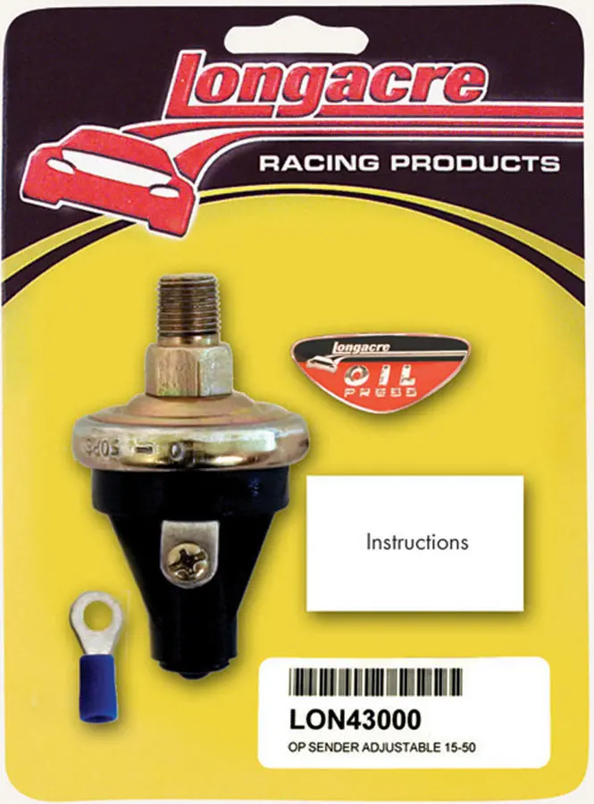 Longacre 1/8" Npt Oil Pressure Sender – 15–50 Psi Range For Race And Street Gauges 1