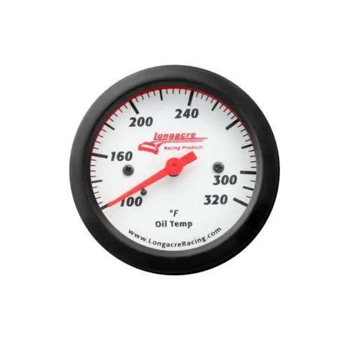 Longacre 52-46903 Sportsman Oil Temperature Gauge — 100°F To 320°F Range 1