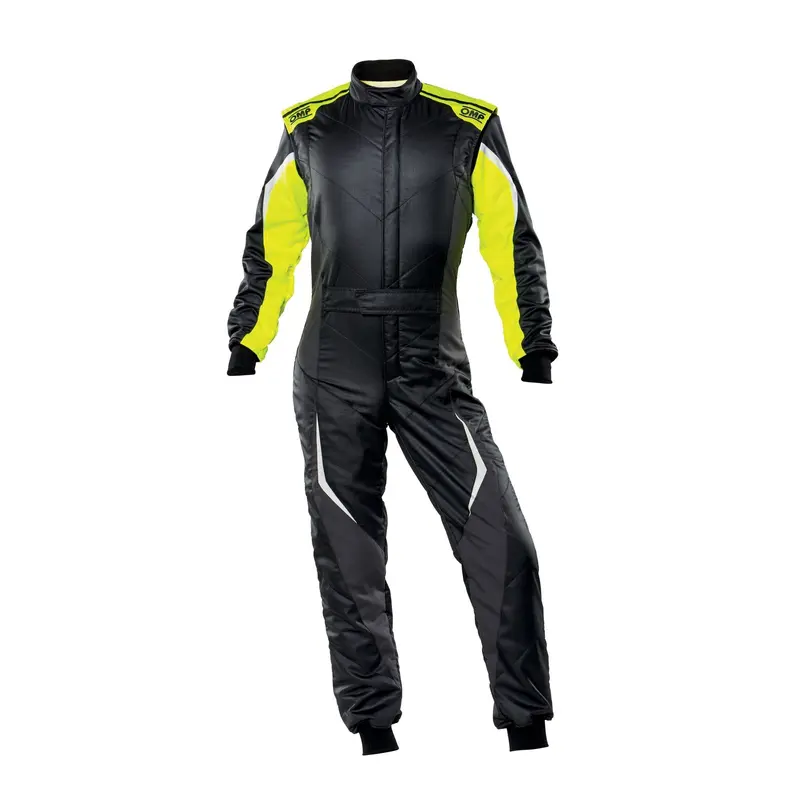 Omp Tecnica Evo Race Suit – My2021, Black/Flo Yellow, Size 56 1