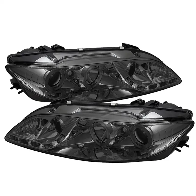 Spyder Auto 5042545 Halo Led Projector Headlights – Dual-Function Drls + Integrated Fog Lights, Smoke Lens, Bulbs Included 1