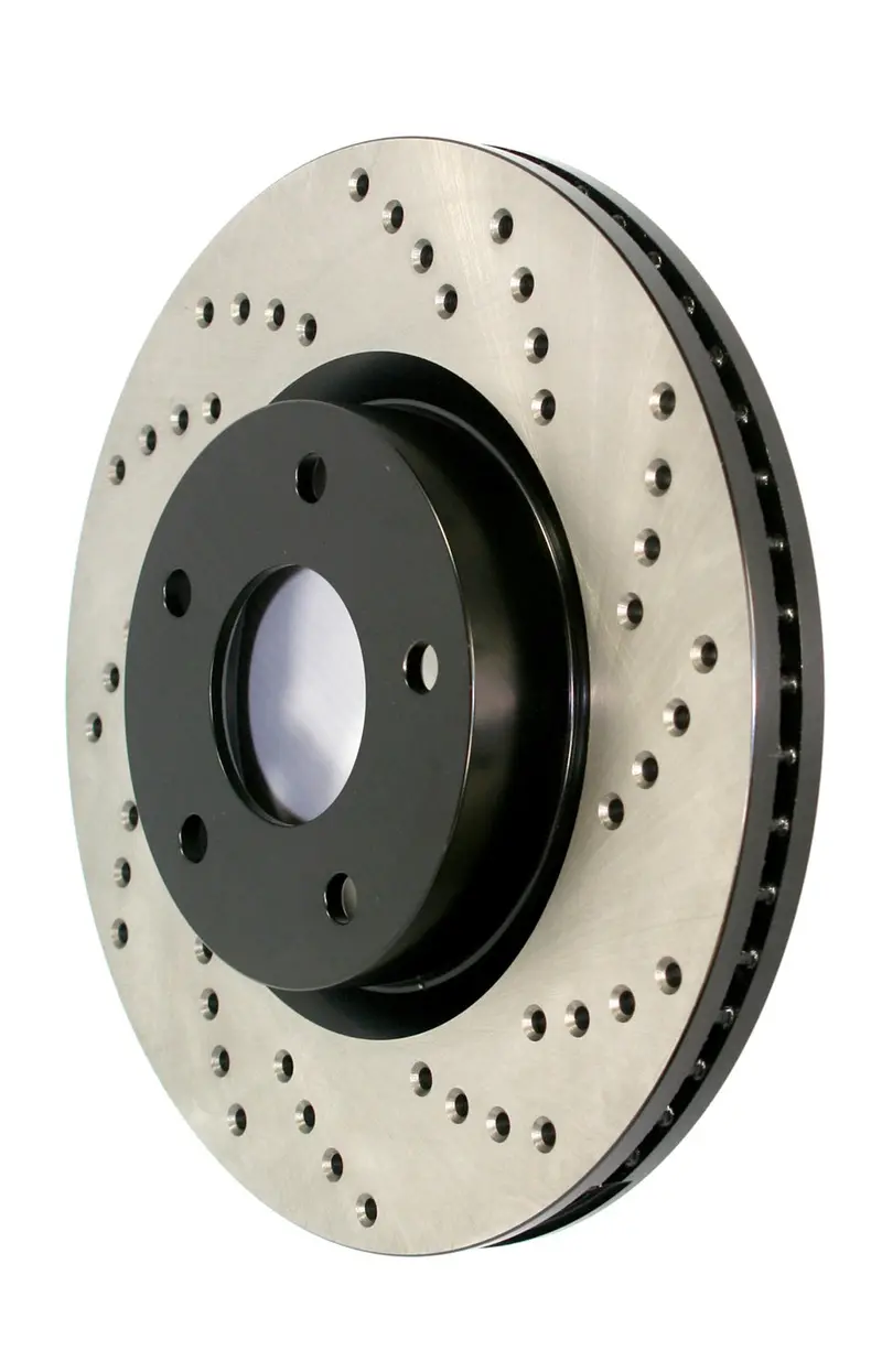 Stoptech 128.42050R Sport Cross-Drilled Front Right Brake Rotor 1