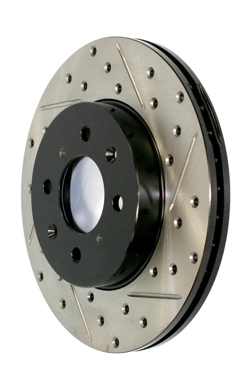 Stoptech Sport Drilled & Slotted Front Right Brake Rotor – Track-Ready Performance (127.34104R) 1