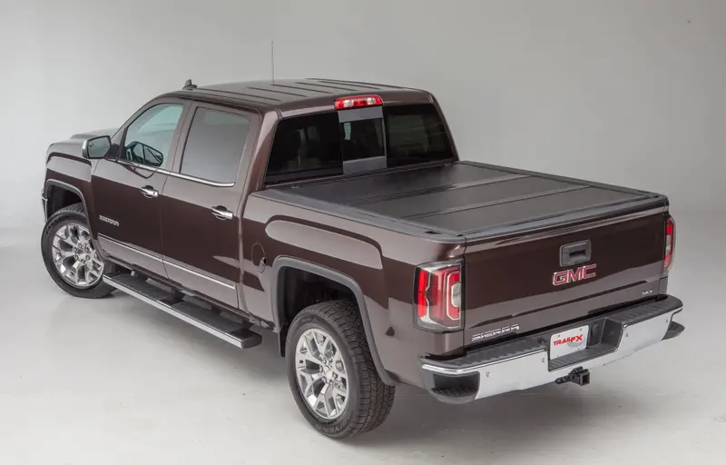 Trailfx Tfx5522 Low-Profile Tri-Fold Truck Bed Cover With Tailgate-Integrated Lock 1